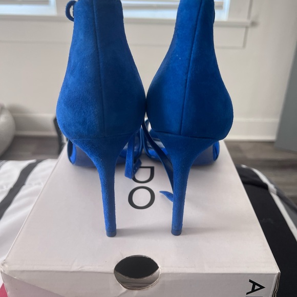 Aldo Vibrant Blue Women's Heels - Picture 4 of 4